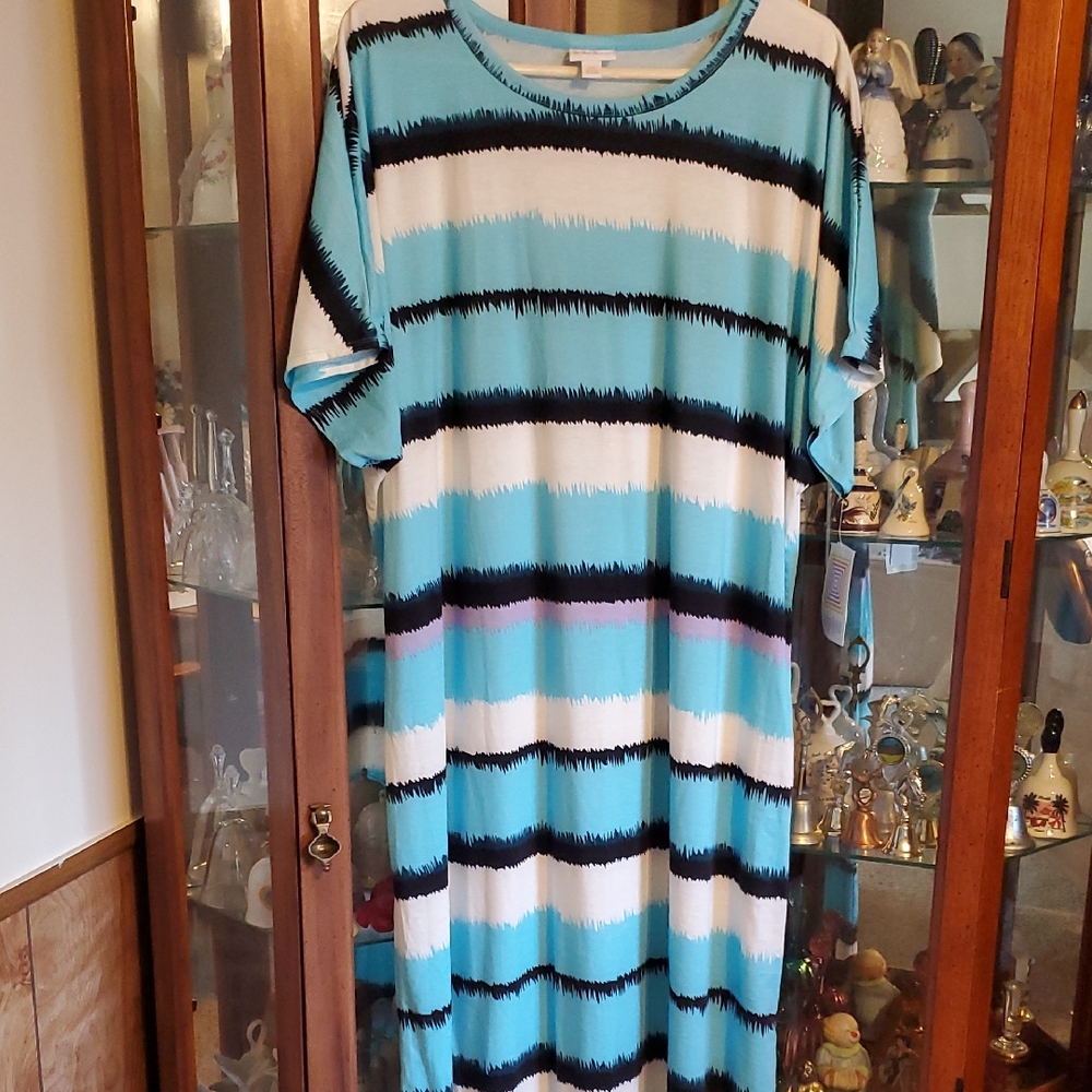 NWT (CH) LuLaRoe Maria T-shirt Knit Maxi Dress